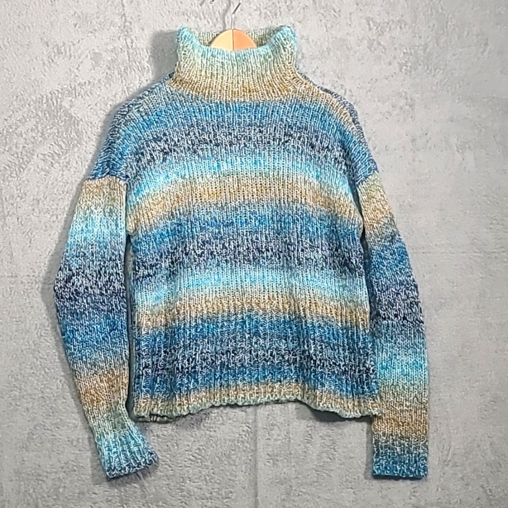 Caslon mock-neck beautiful blues sweater